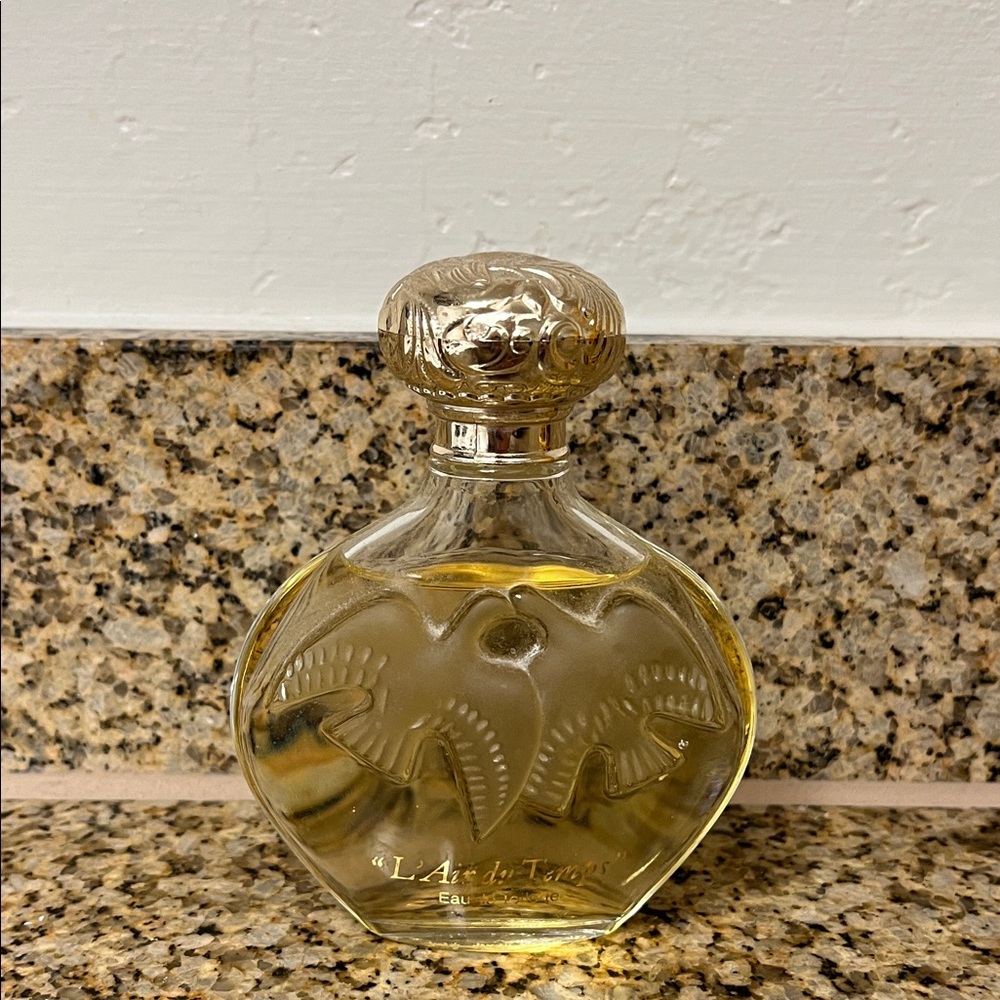 RARE Vintage Lalique French Nina Ricci 'L'Air du Temps' Eau De Toilette 100mL